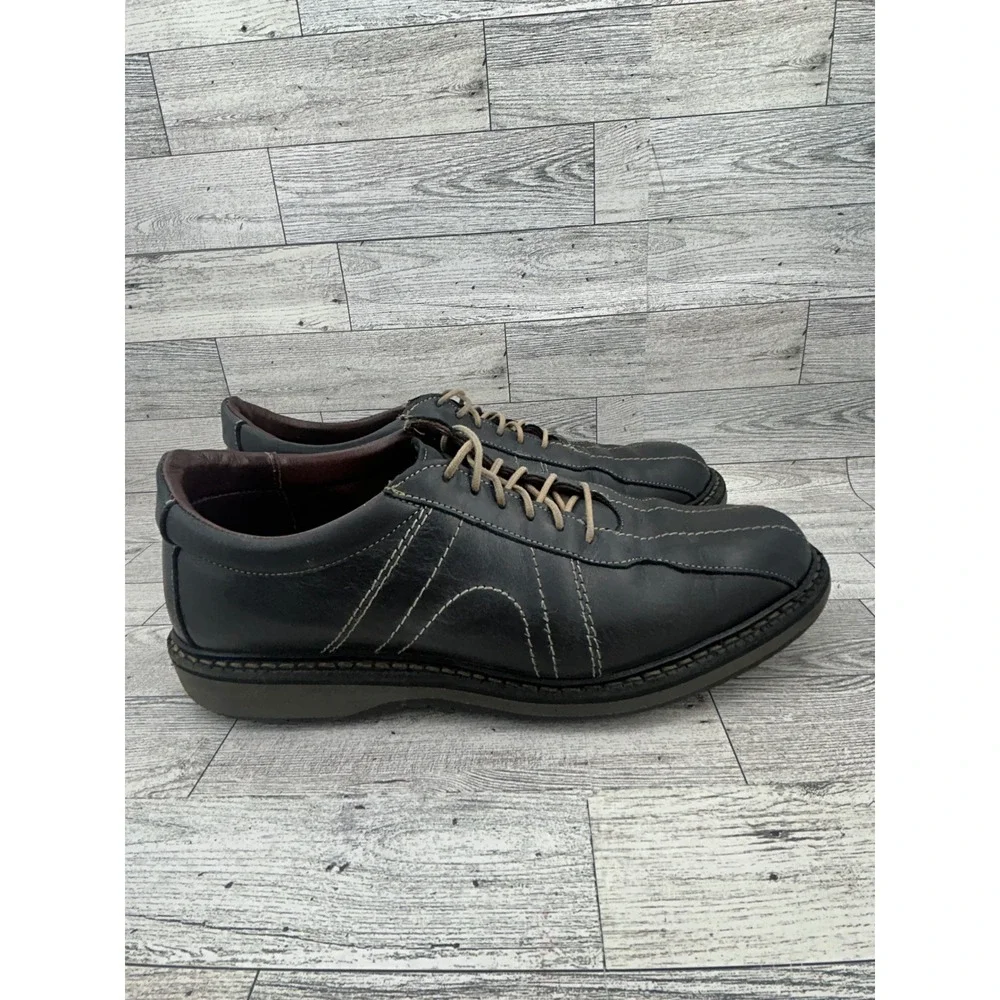 Allen Edmonds Mens Black Leather Lace Up Oxford Dress‎ Shoes Size 8.5 E 44203A